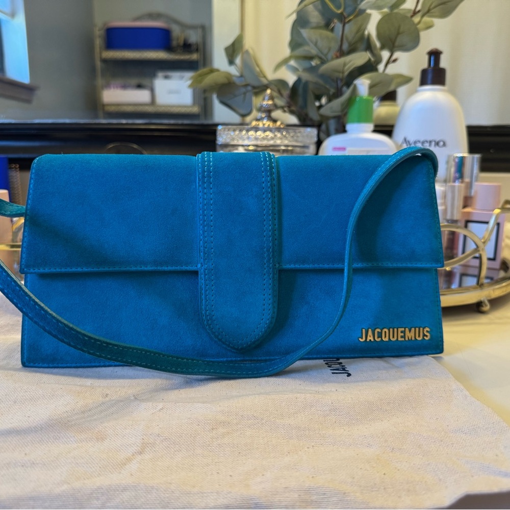 JACQUEMUS Suede Le Bambino Long Dark